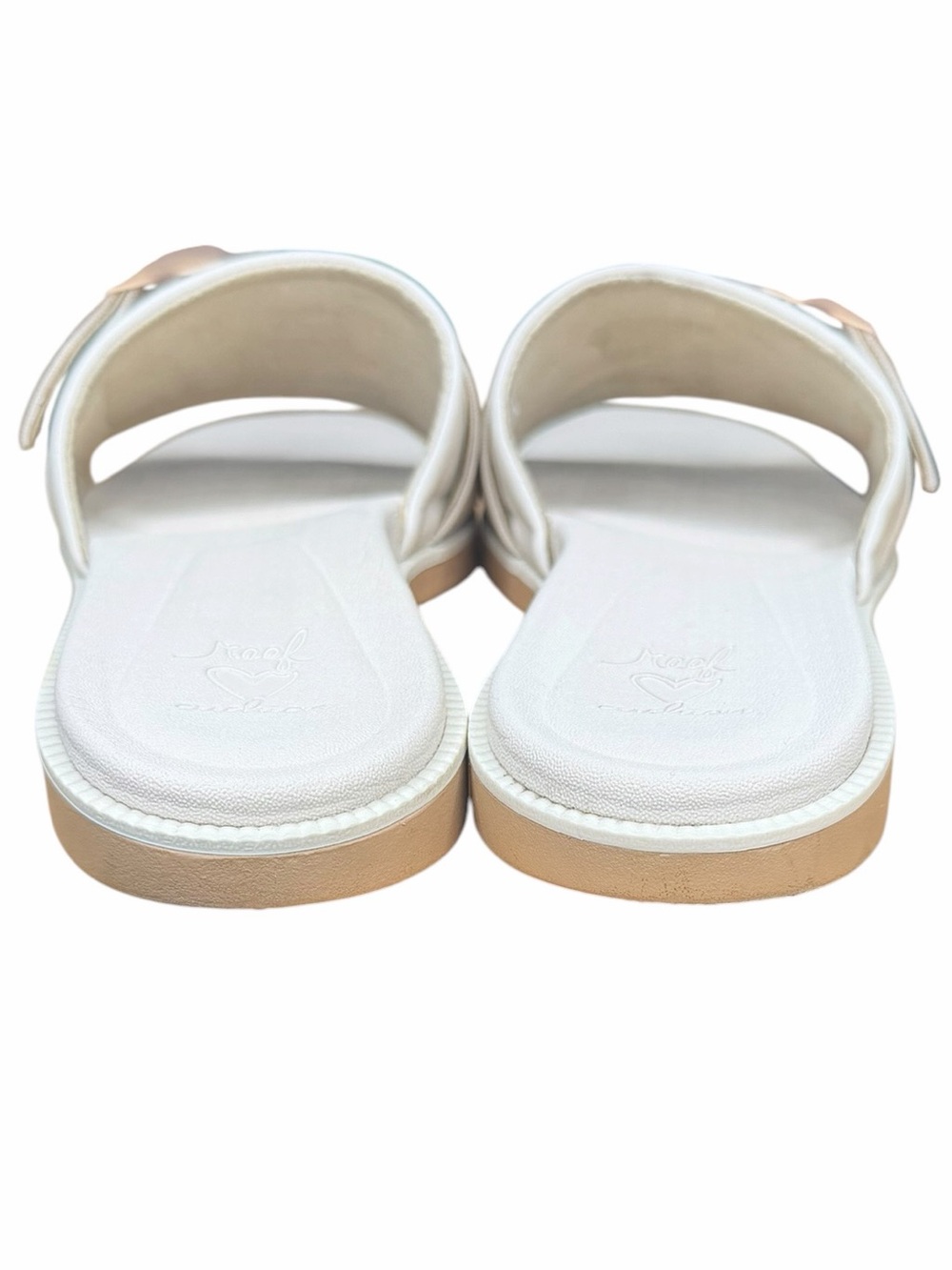 Reef Lana Buckle Slide Sandals White Natural Comfort Women’s 9 - Picture 10 of 12